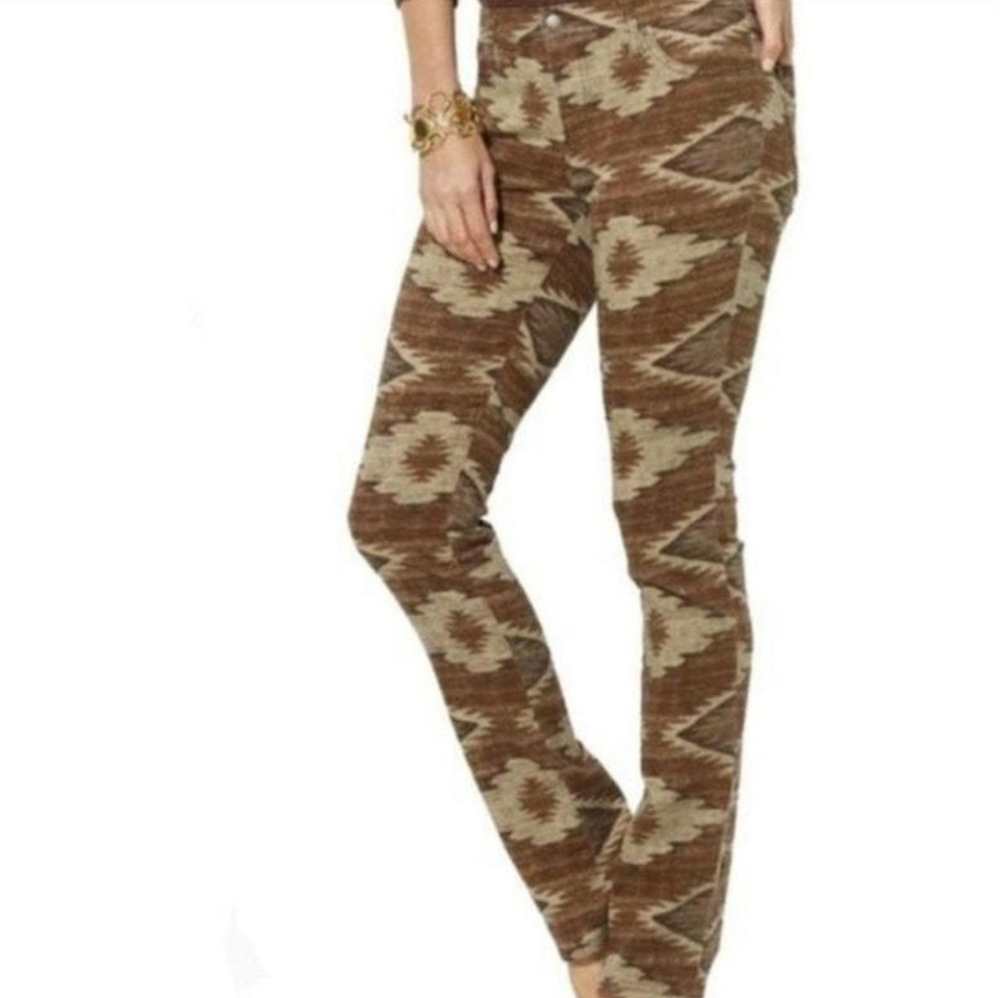 Lauren Ralph Lauren Jeans Aztec Print Brown